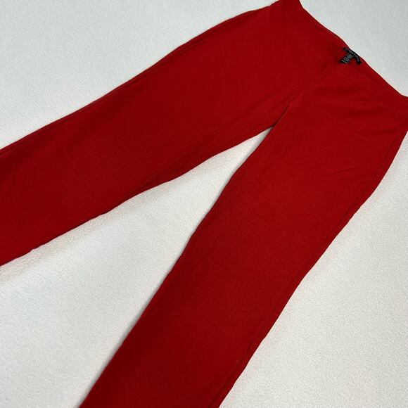 Eileen Fisher Womens Size XXS Stretch Crepe Slim Leg Crop Pants Red - Picture 1 of 7